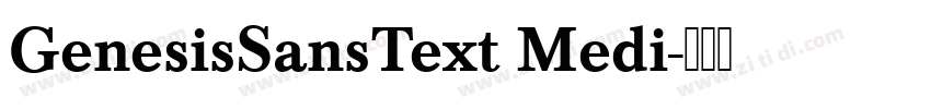 GenesisSansText Medi字体转换